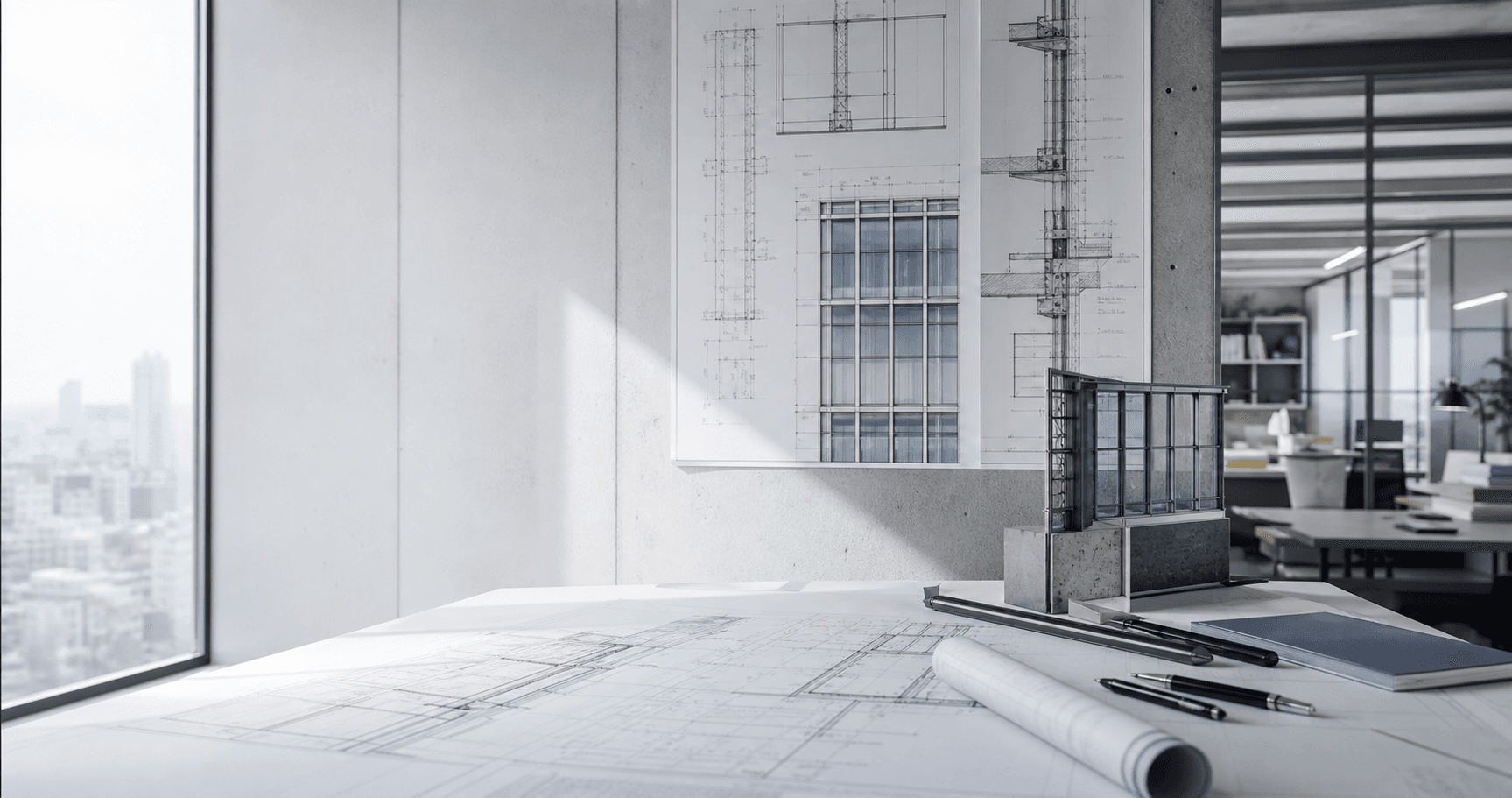 Engineering drawings and architectural office materials